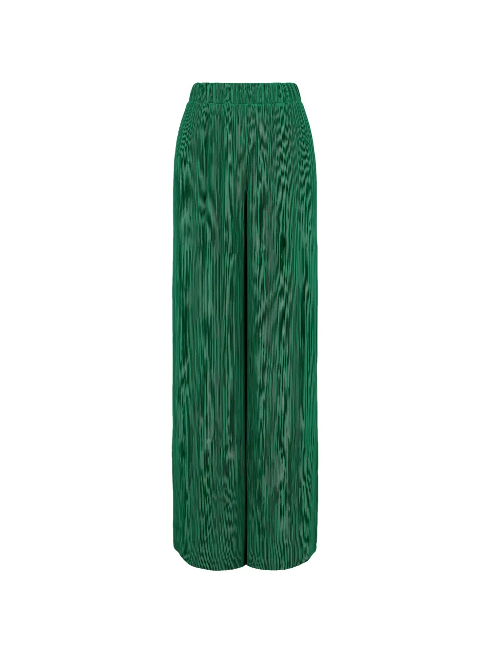 Off-white Pleated Pyjama Bottoms In Green