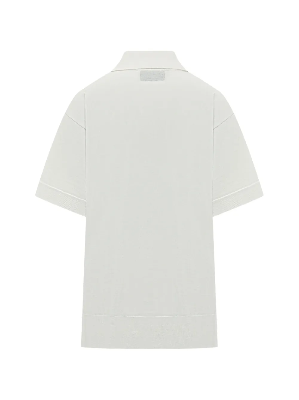  Ami Paris Short-sleeve Wool Polo Shirt - Neutrals 