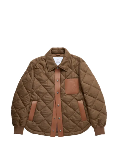 Tod's snap-button quilted jacket