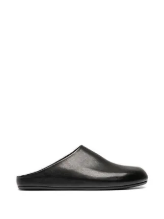 Officine Creative Babouche 001 Leather Mules | Black | FARFETCH