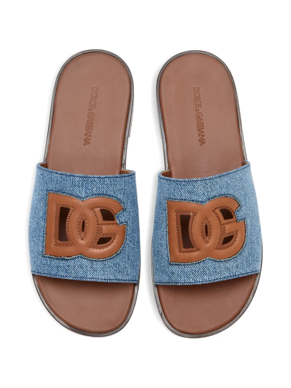 Dolce & Gabbana Loafers met logo Blauw