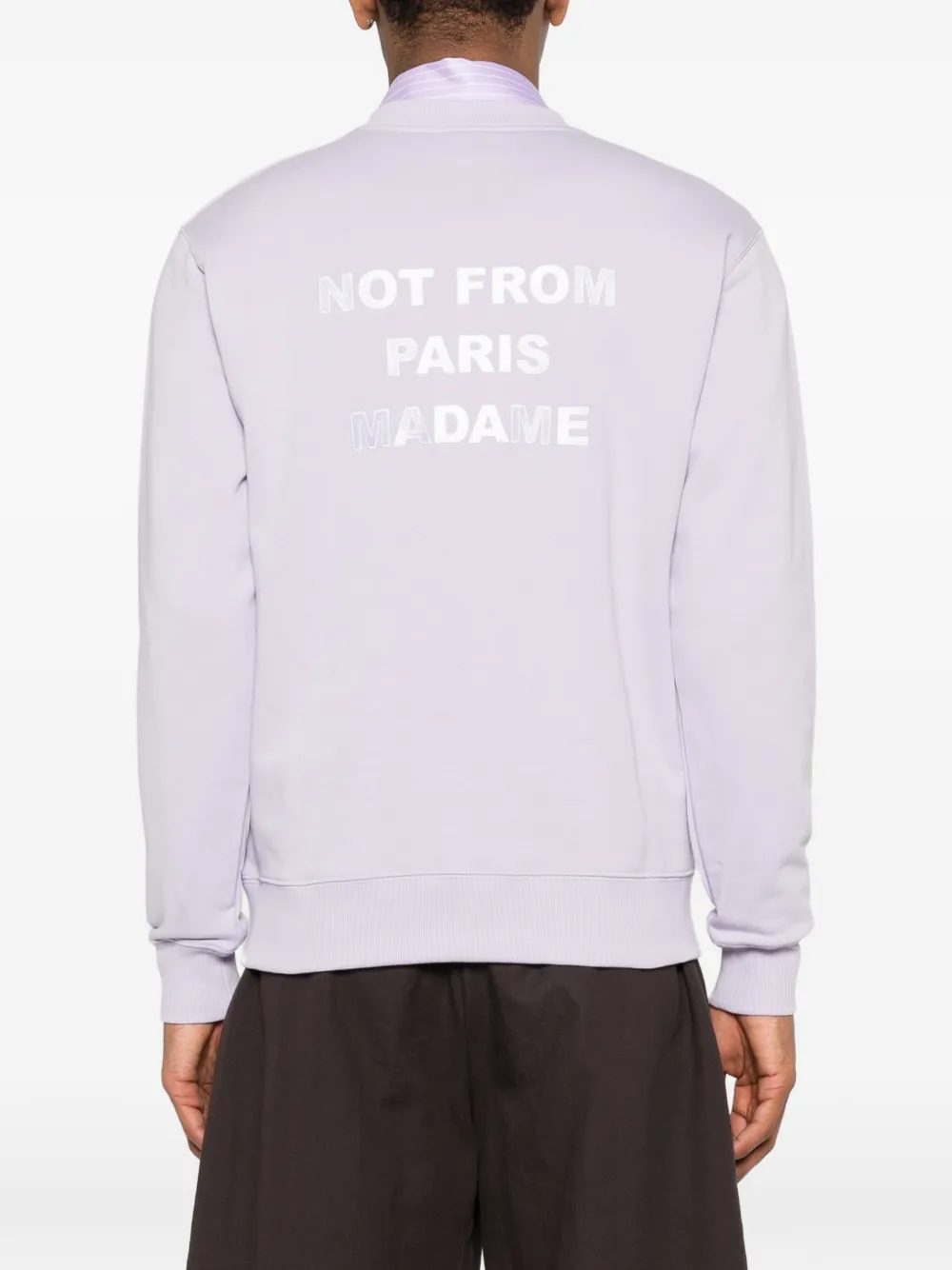 Drôle De Monsieur Sweater met ronde hals Paars