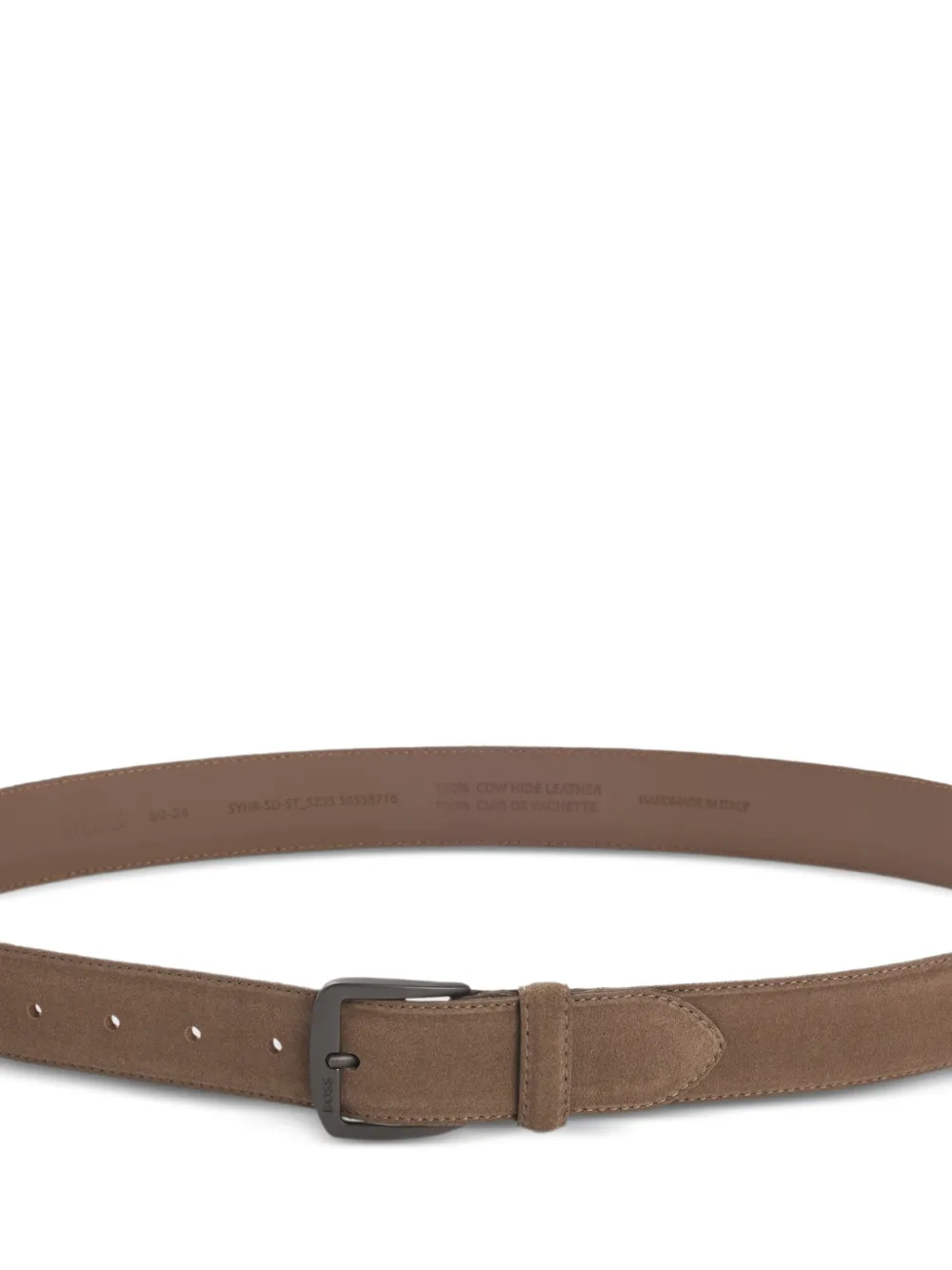  Boss Square-buckle Belt - Neutrals 