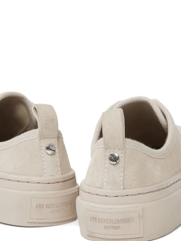 靴 Ann Demeulemeester Ann Demeulemeester Halli Vulcanized low-top Sneakers | Neutrals