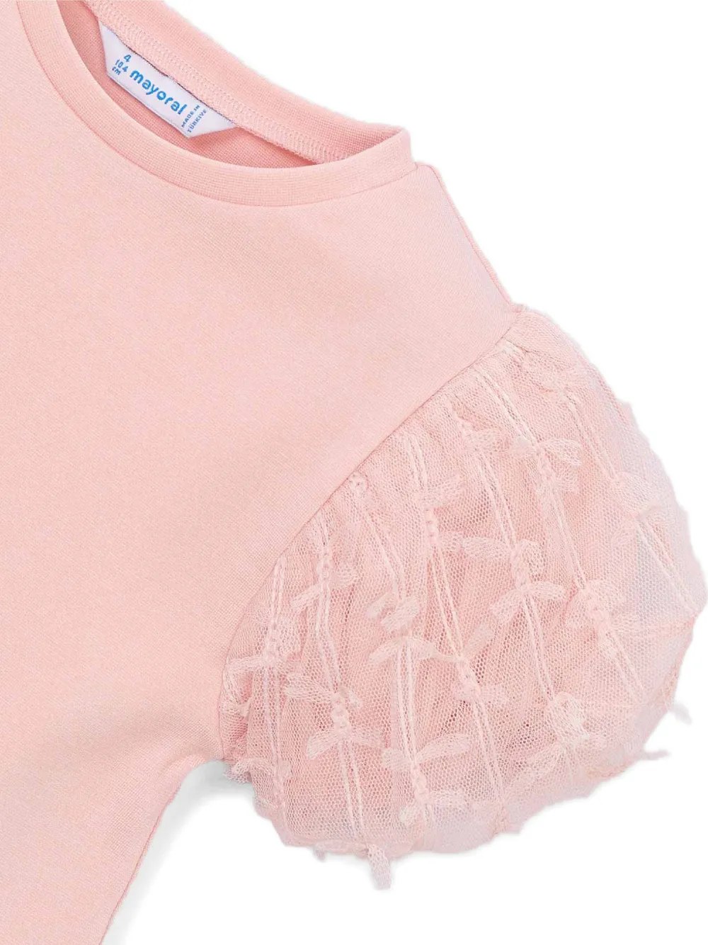  Mayoral Puff-sleeve T-shirt - Pink 