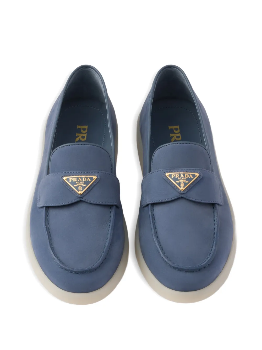 Prada Nubuck loafers Blauw
