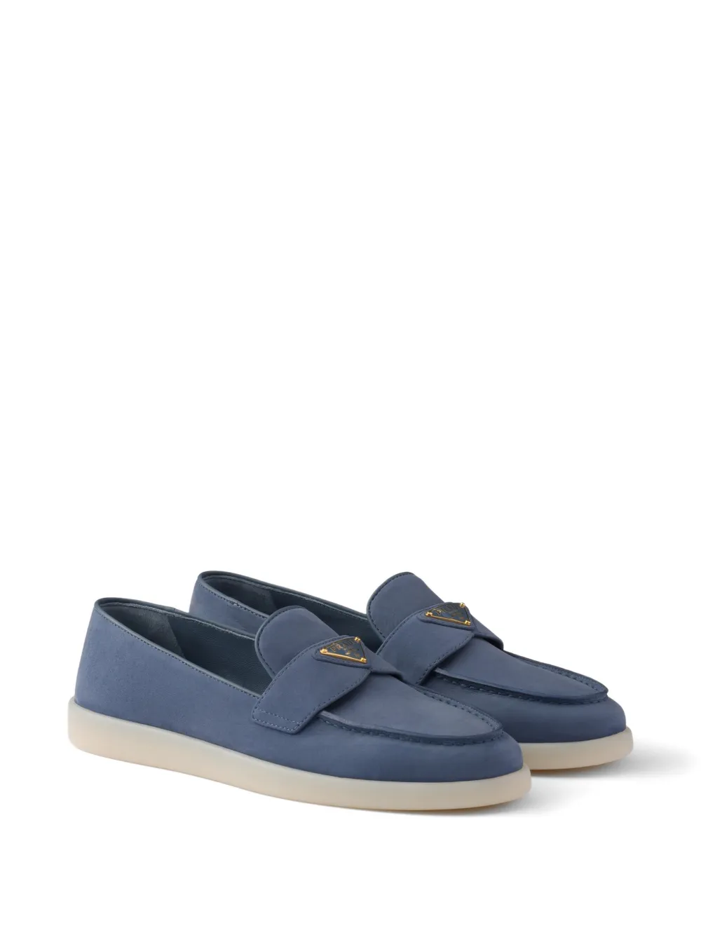 Prada Nubuck loafers Blauw