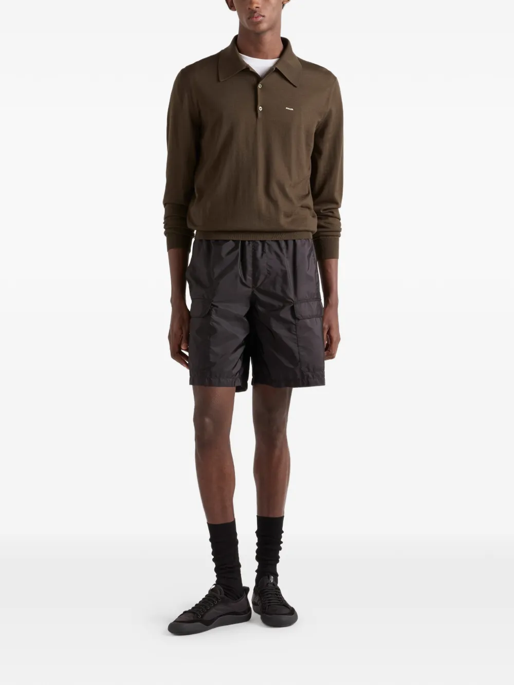  Prada Re-nylon Swim Trunks - Black 