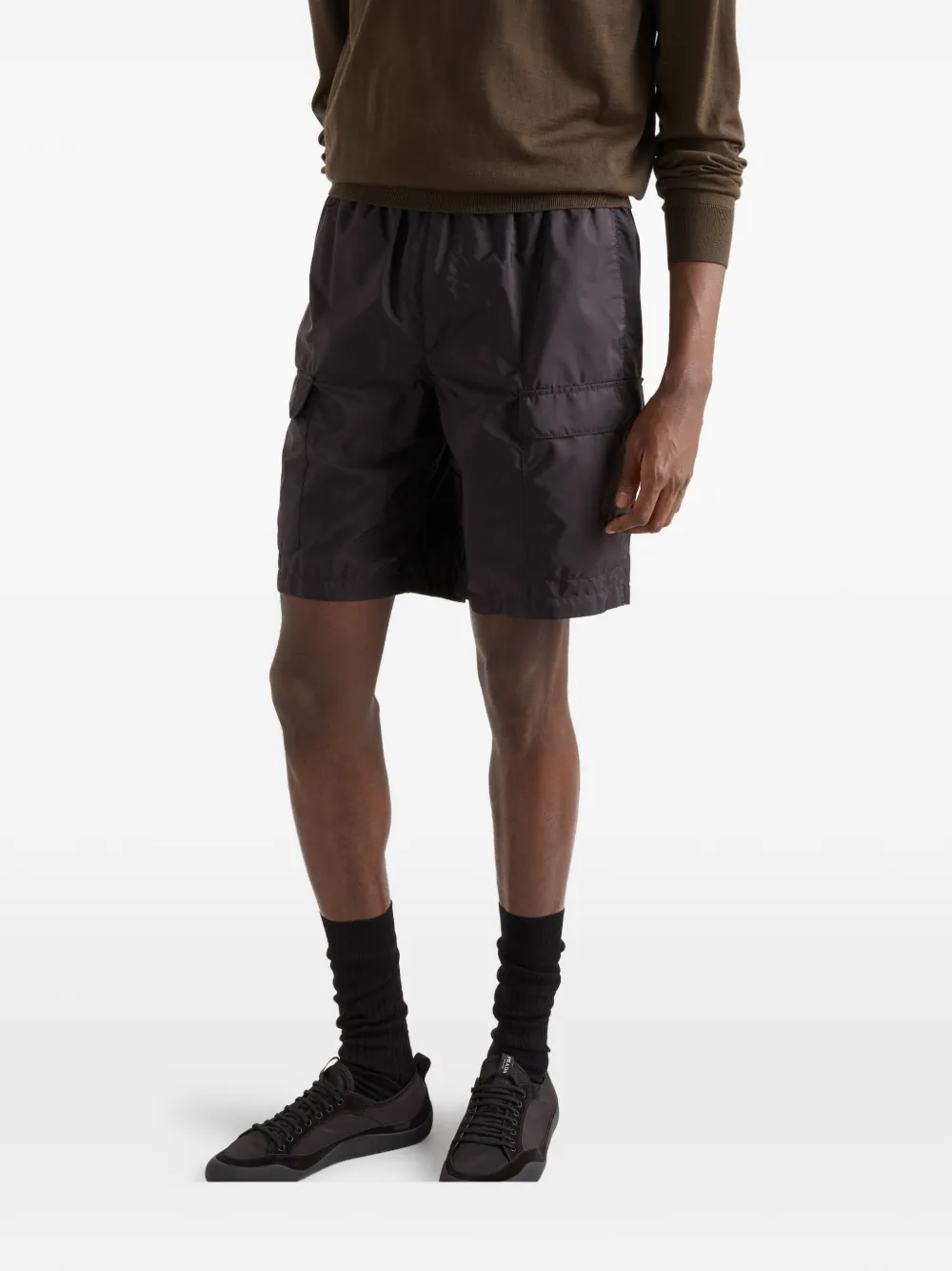 Prada Re-Nylon zwembroek Zwart