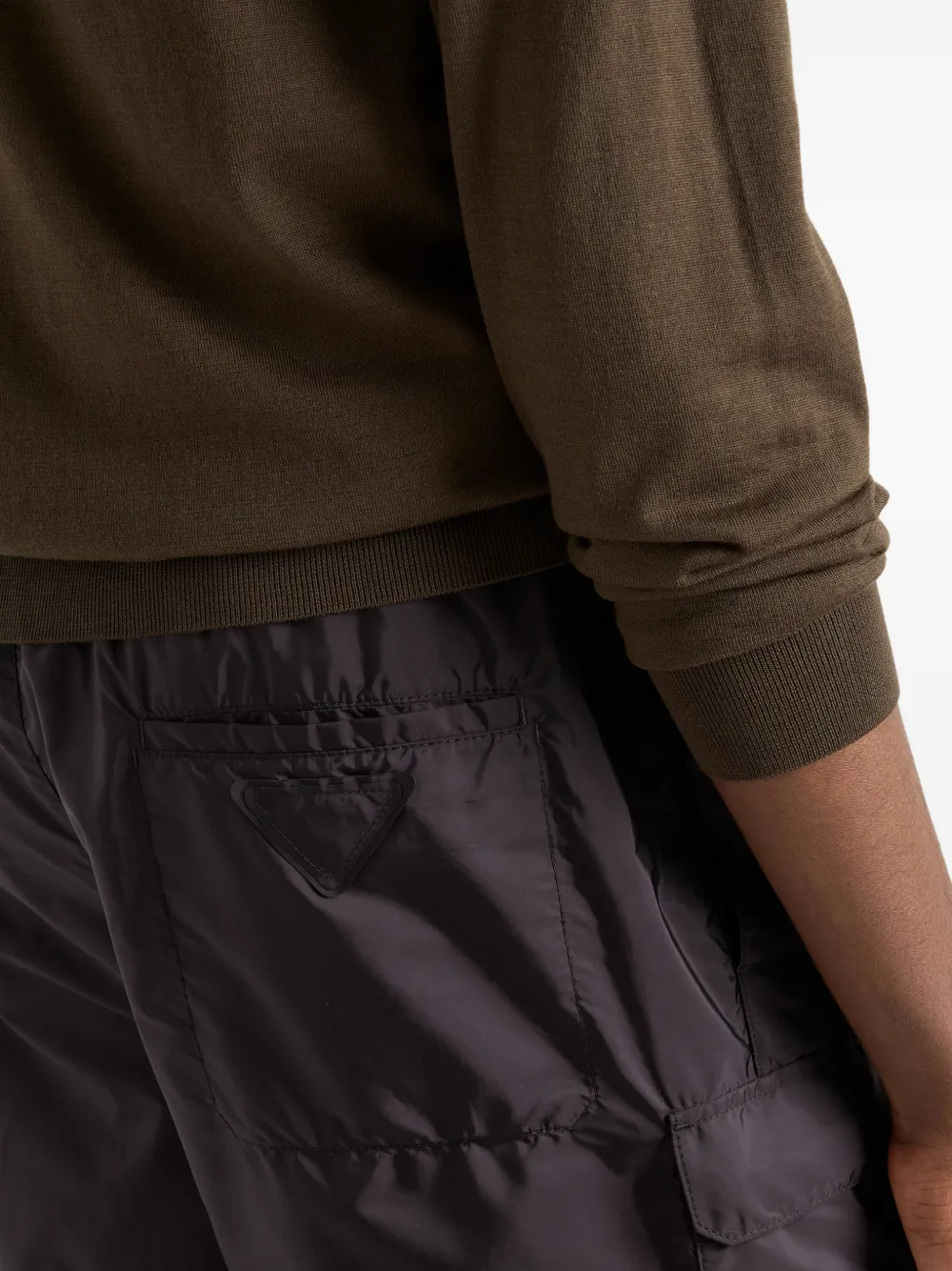 Prada Re-Nylon zwembroek Zwart