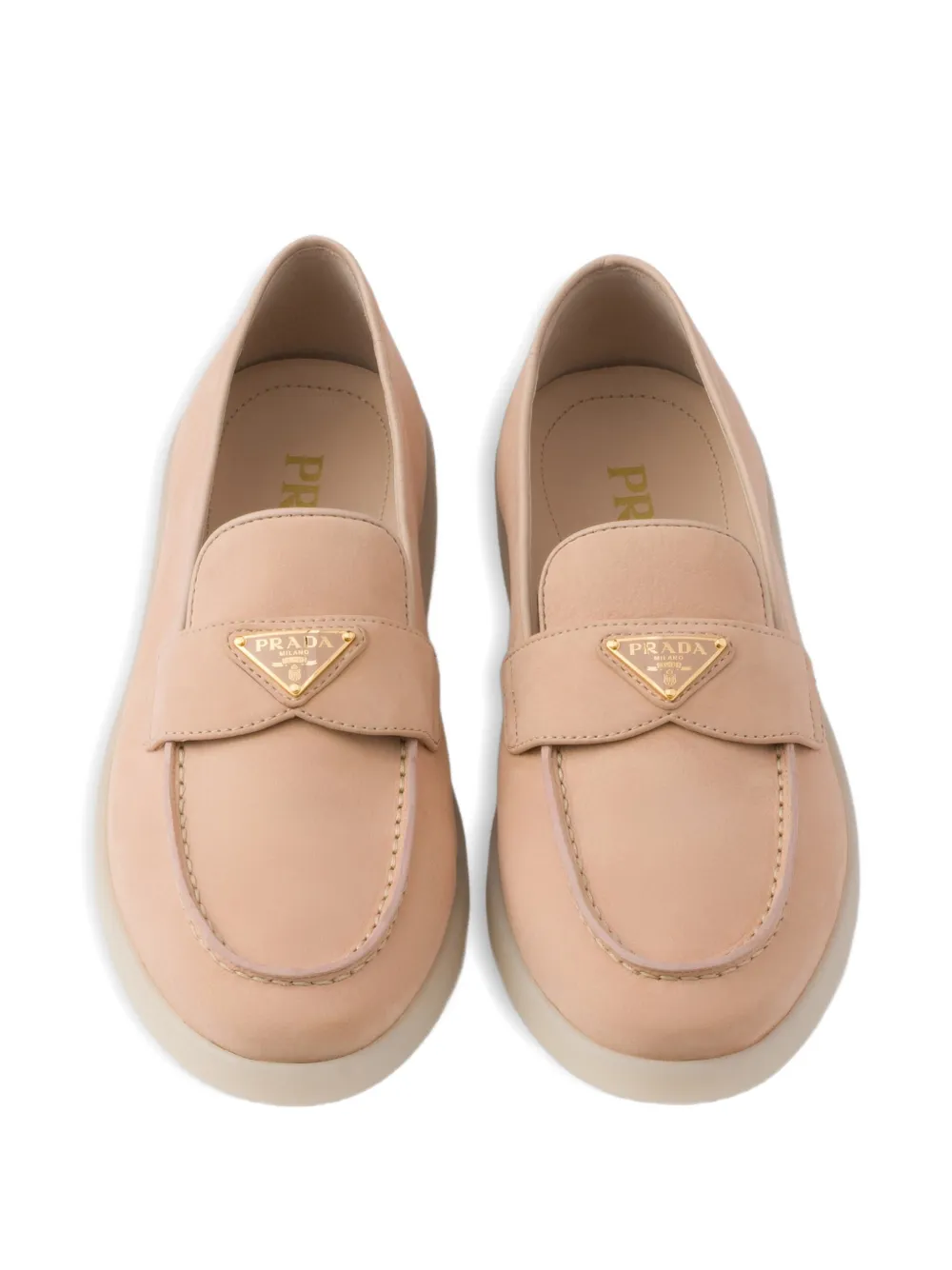 Prada Nubuck loafers Roze