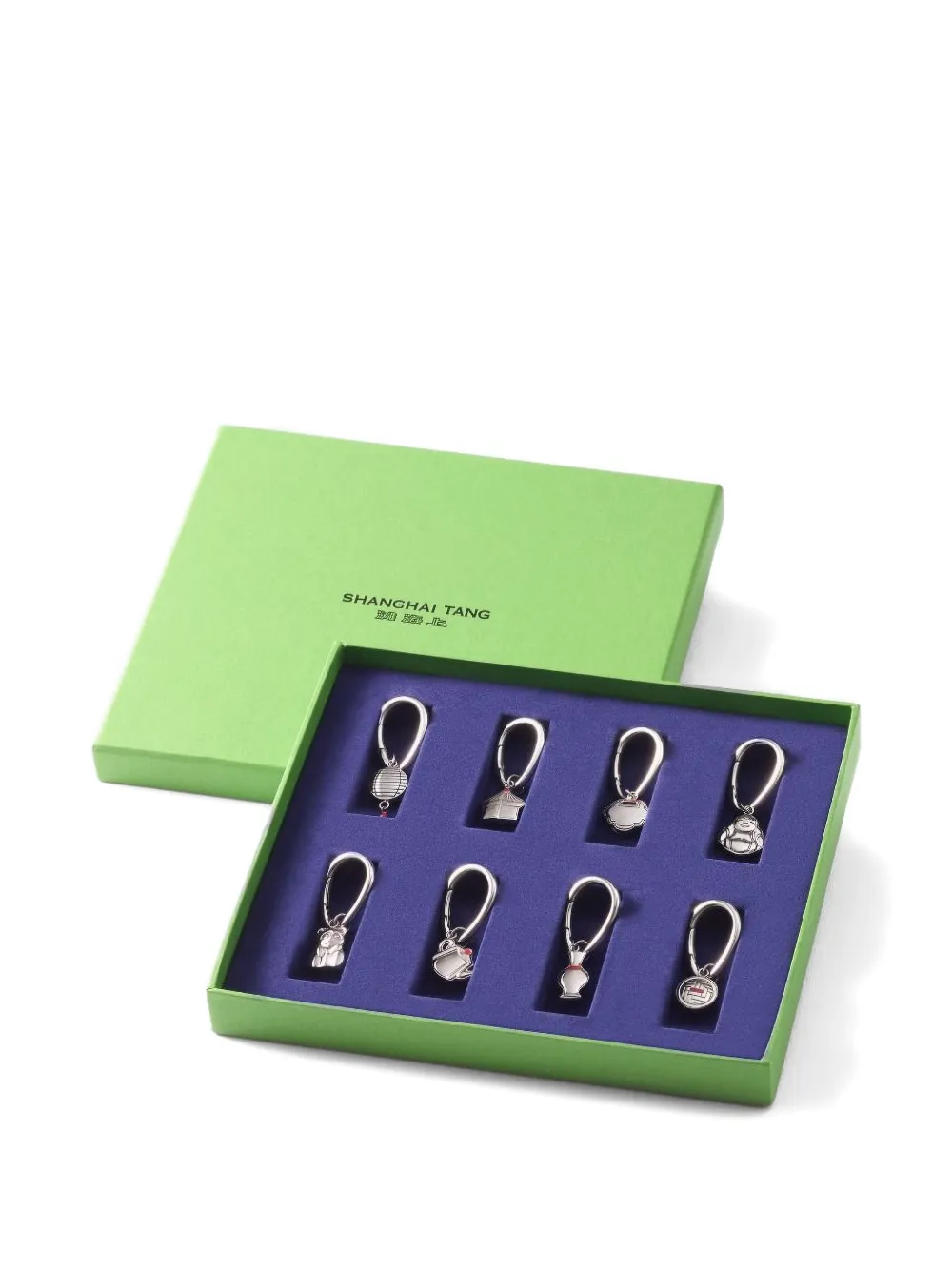 Shanghai Tang tang wine glass charm - Argento