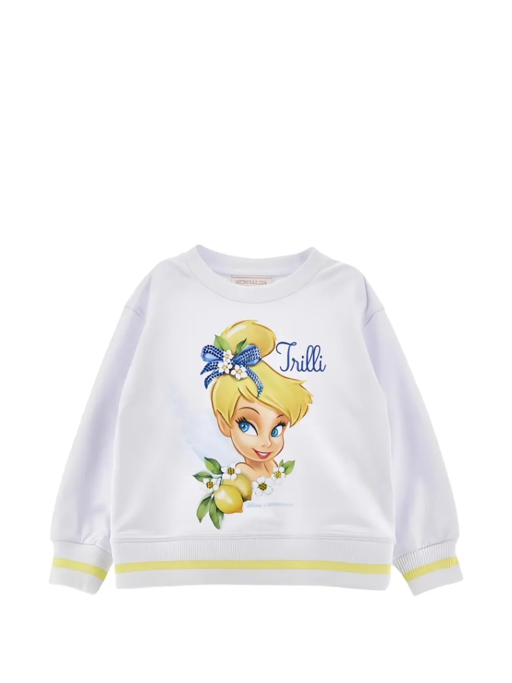 Monnalisa floral-print sweatshirt - Bianco