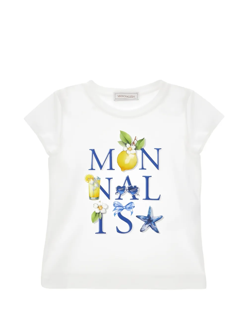 Monnalisa printed T-shirt - Bianco
