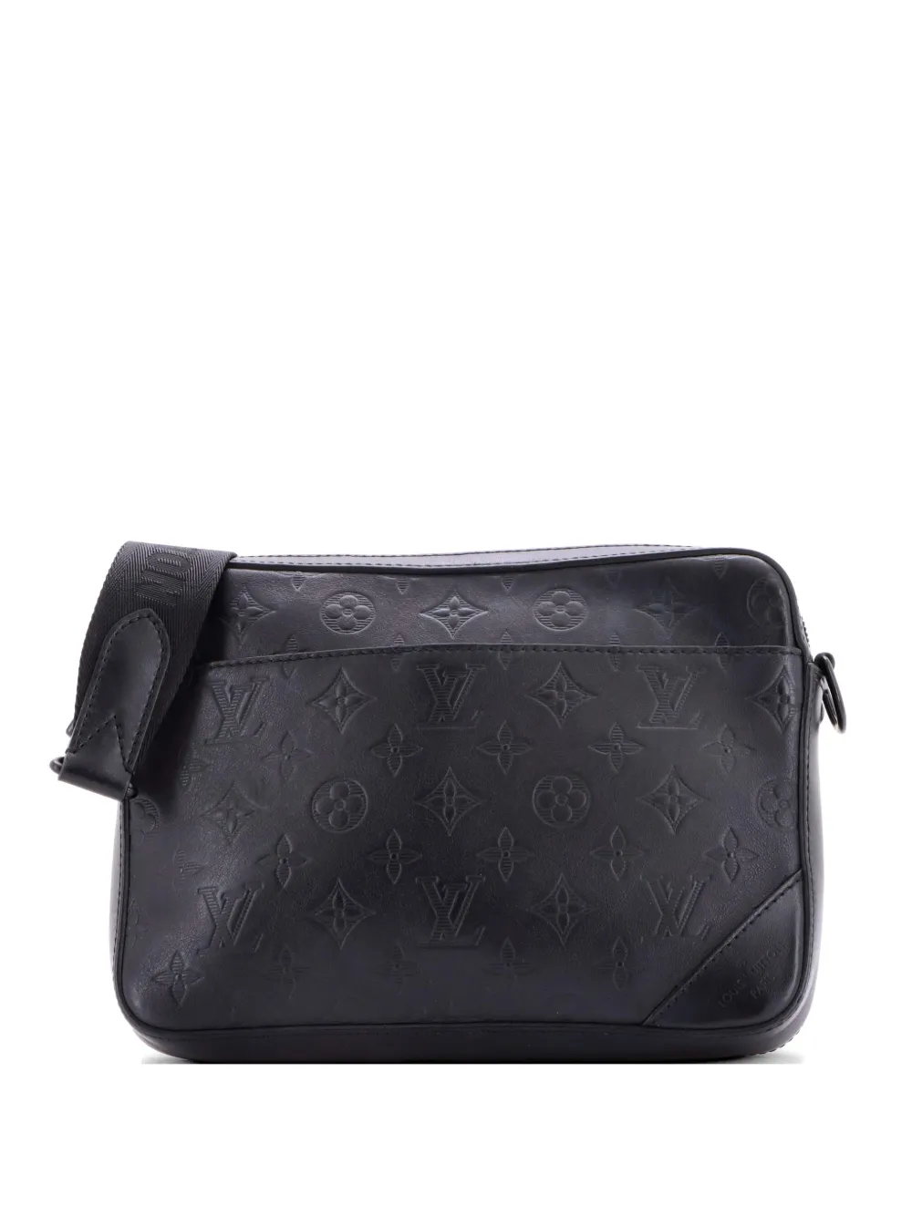 Louis Vuitton Pre-Owned Duo Messenger Bag Monogram Shadow Leather crossbody bag - Schwarz