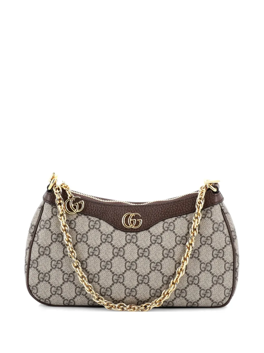 Gucci Pre-Owned Ophidia Charm Shoulder Bag GG Coated Canvas Small crossbody bag - Marrone