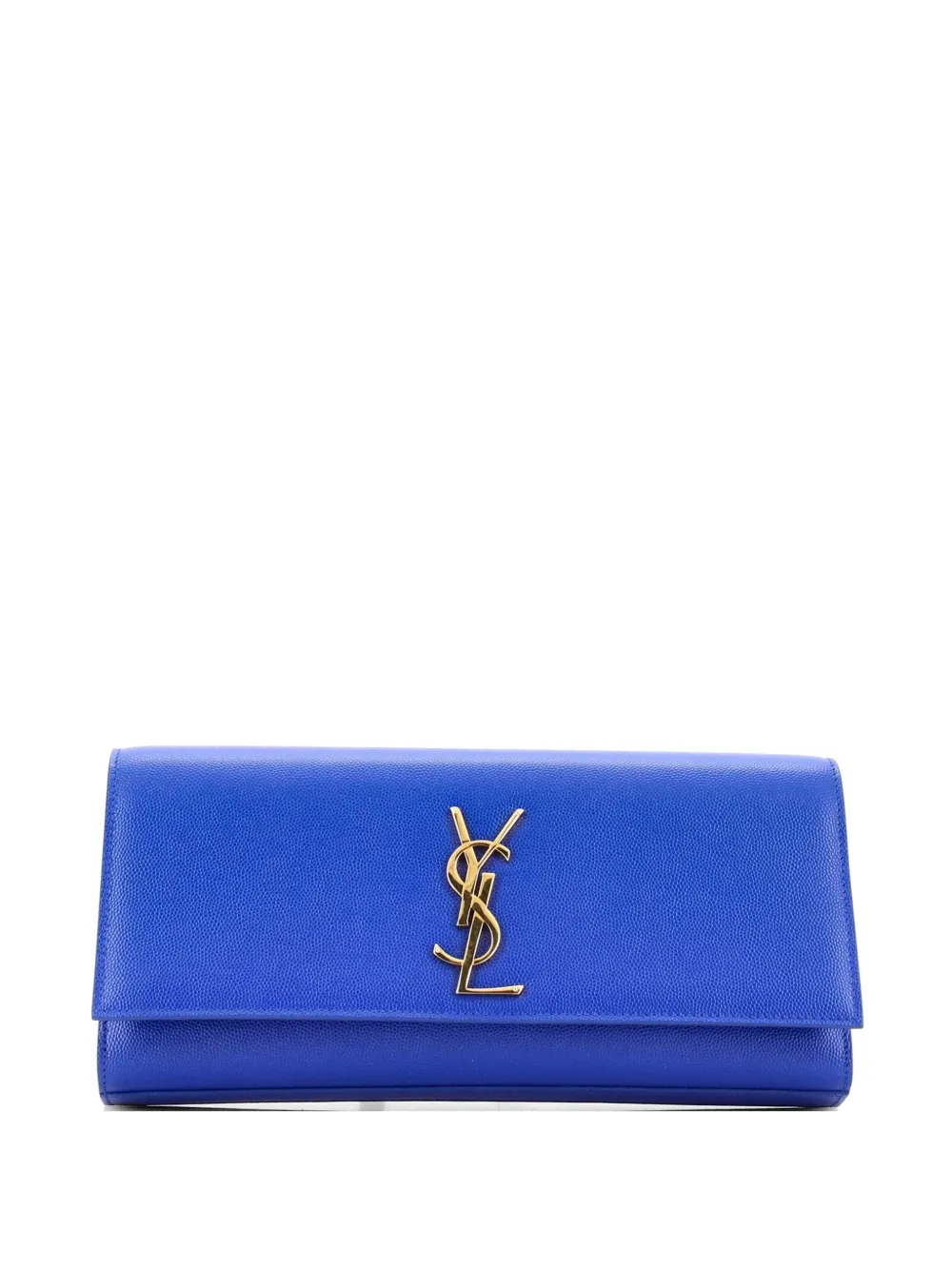 Saint Laurent Pre-Owned Classic Monogram Leather Long clutch bag - Blu