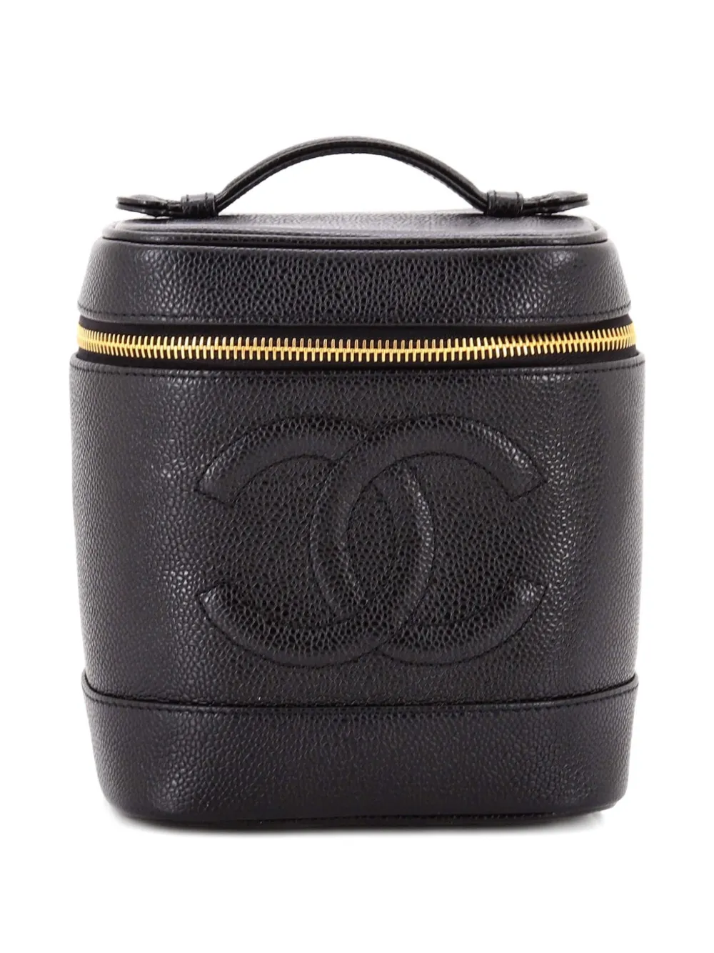 CHANEL Pre-Owned Timeless Vanity Case Caviar Tall pouch - Nero