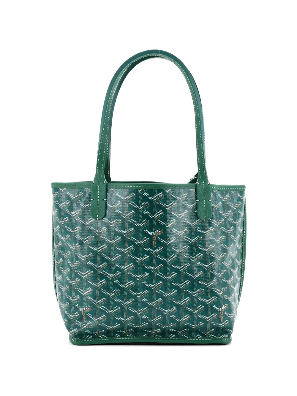Goyard Pre-Owned Anjou Reversible Tote Coated Canvas Mini satchel - Green