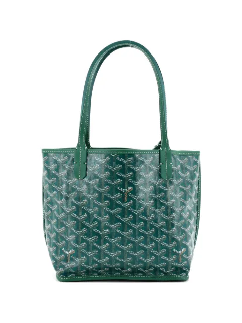 Goyard Pre-Owned Anjou Reversible Tote Coated Canvas Mini satchel