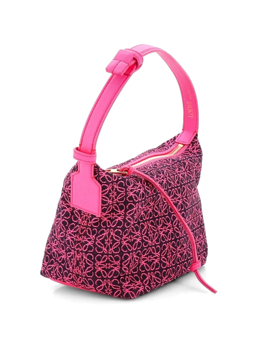 Cubi Anagram Jacquard Small Hobo Bag