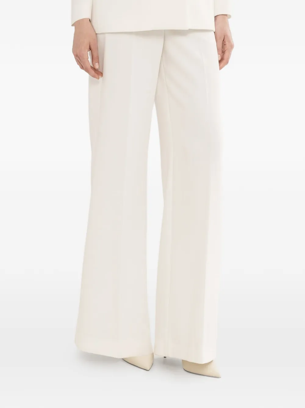 NISSA high-waisted wide-leg trousers - Toni neutri