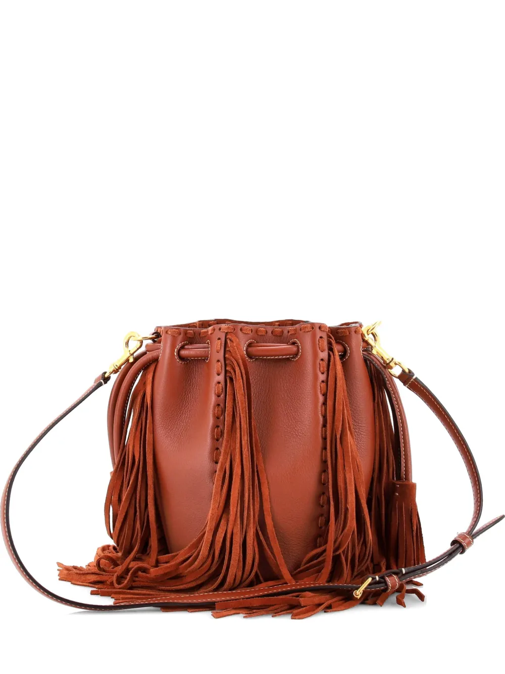Nellcote Leather With Suede Small Bucket Bag