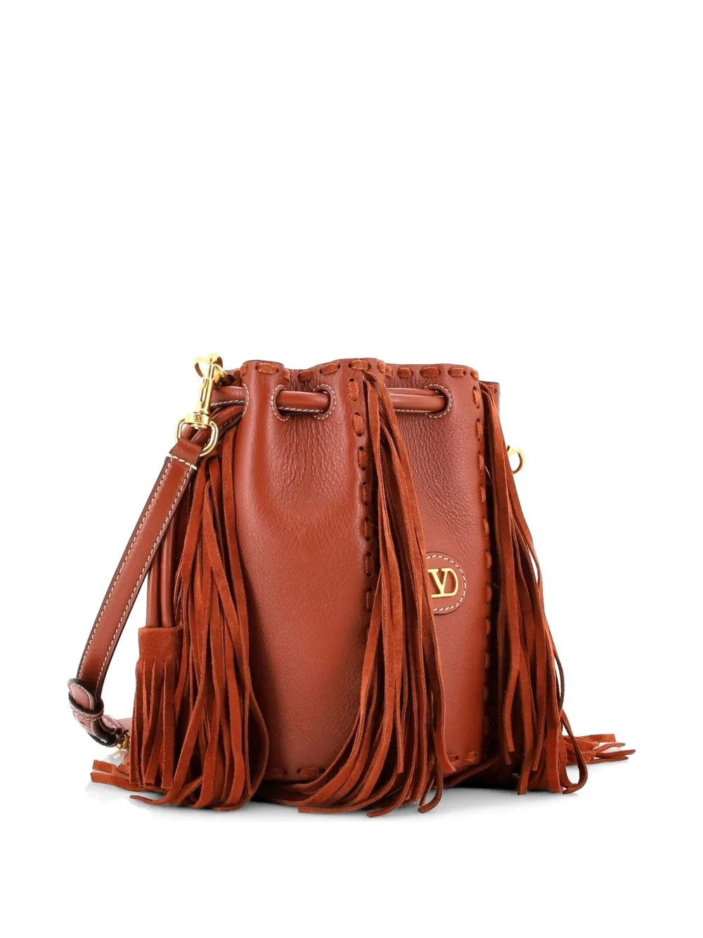 Nellcote Leather With Suede Small Bucket Bag