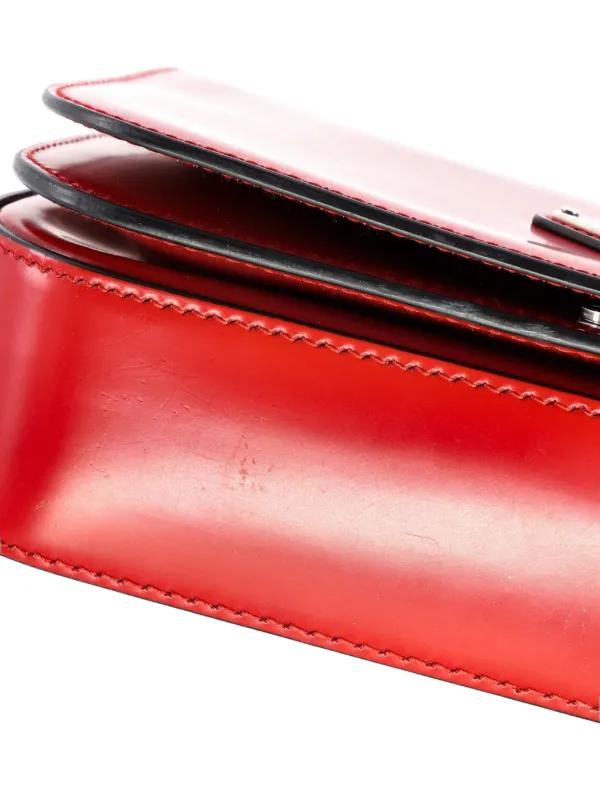 Prada Pre-Owned Full Flap Spazzolato Leather Small Shoulder Bag
