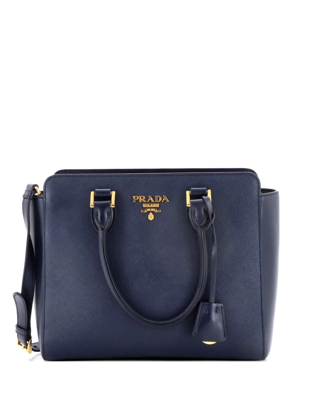 Prada Pre-Owned Convertible Open Saffiano Leather Small tote bag - Blu