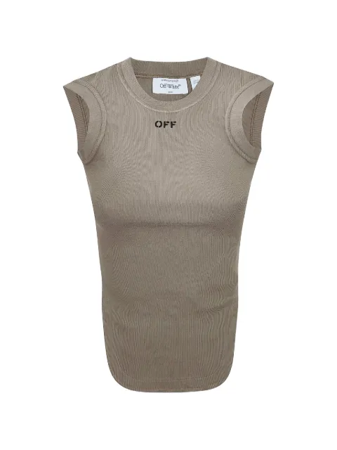 Off-White camiseta con detalle del logo