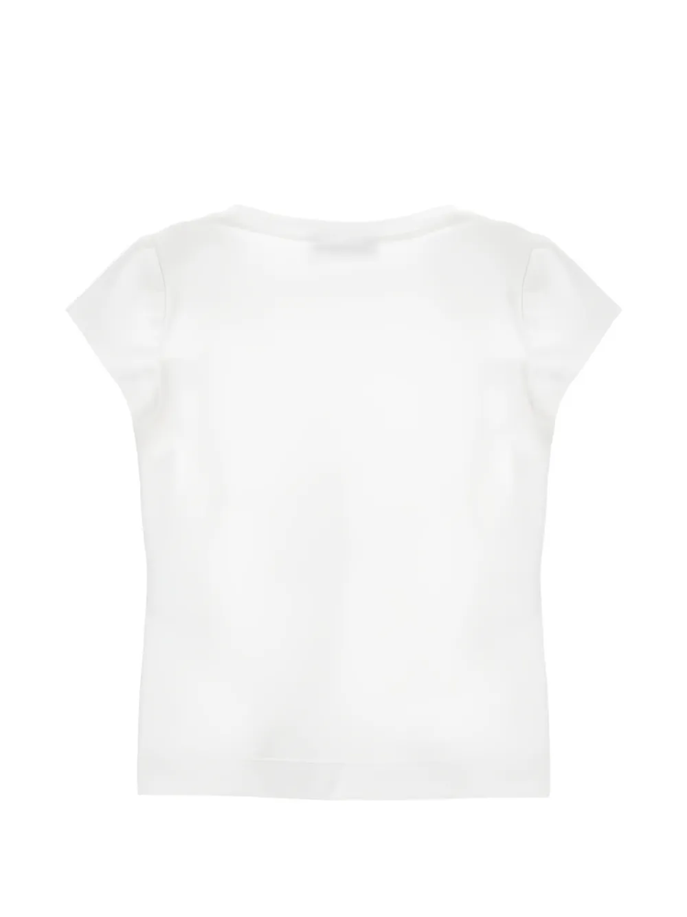 Monnalisa T-shirt met bloemenprint Wit