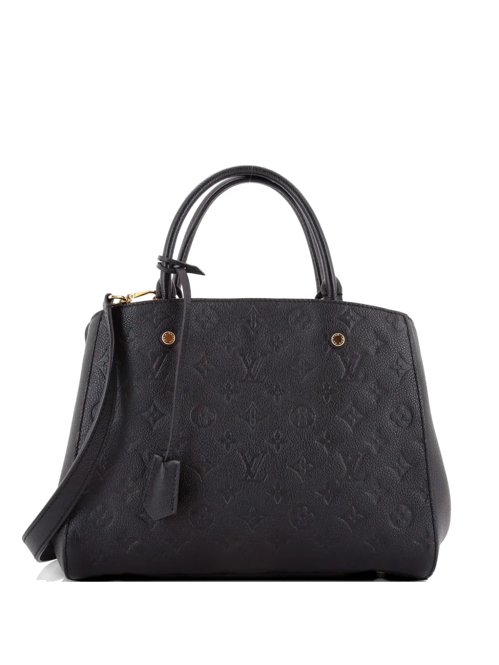 Louis Vuitton Pre-Owned Montaigne Handbag Monogram Empreinte Leather MM satchel - Nero