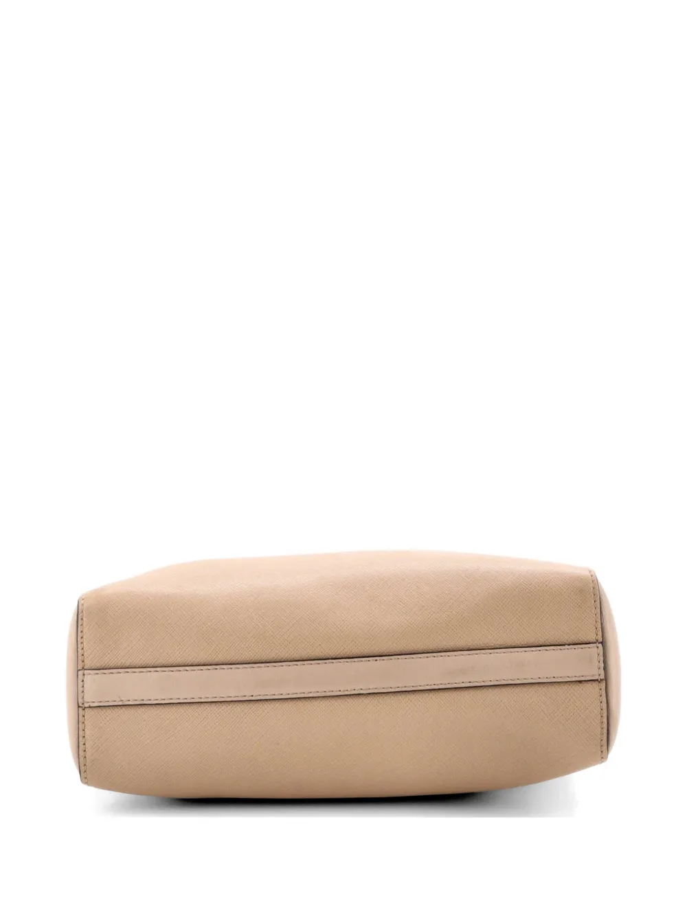 Convertible Open Saffiano Leather Small Tote Bag