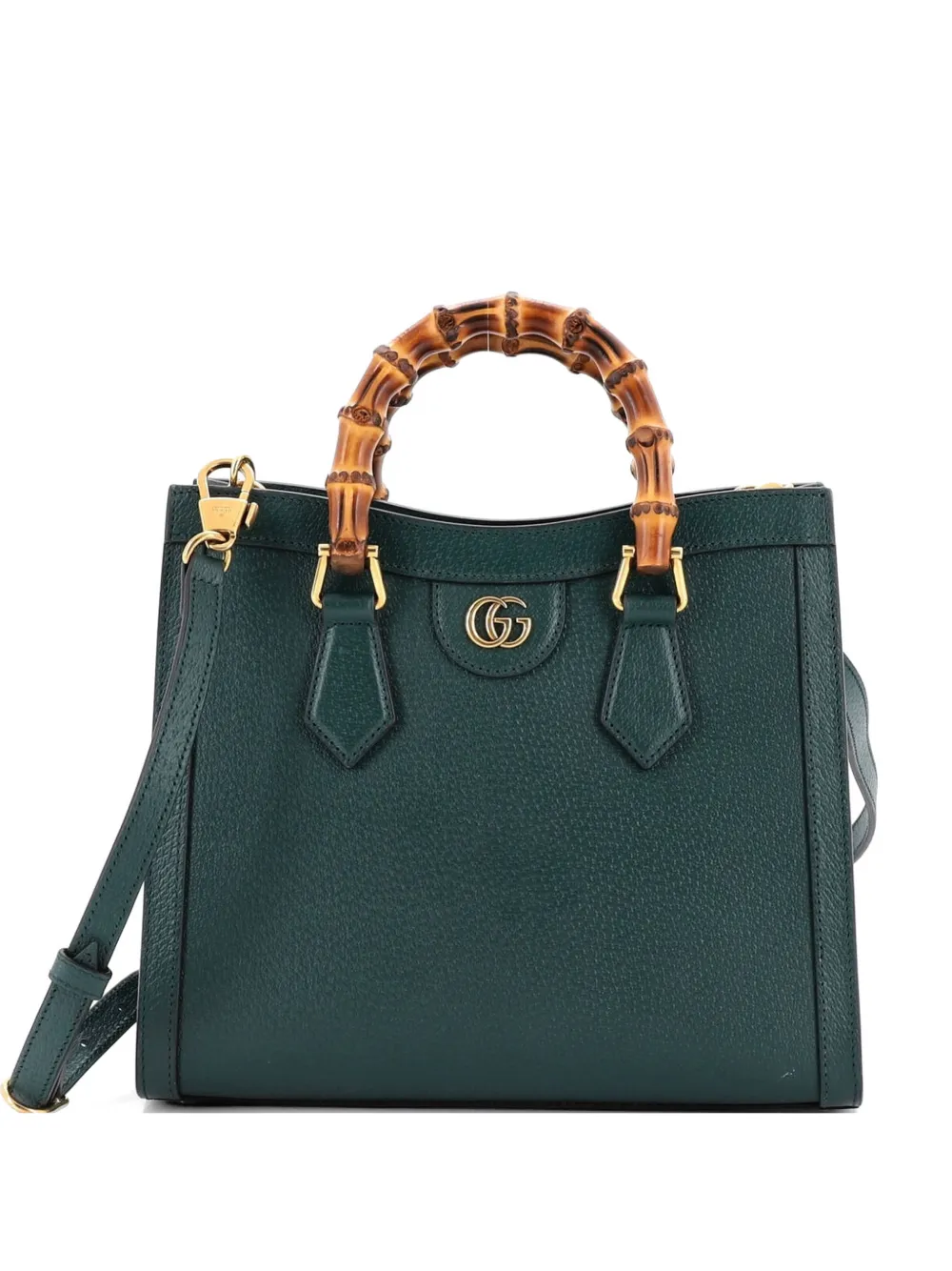 Gucci Pre-Owned Diana NM Bamboo Handle Leather Small tote bag - Verde