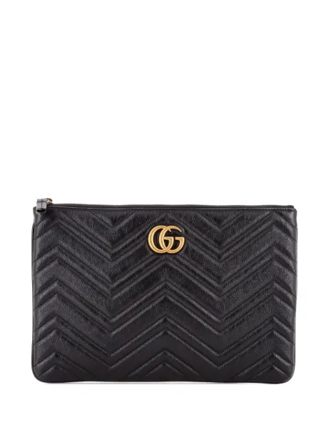 Gucci Pre-Owned GG Marmont Matelasse Leather clutch bag