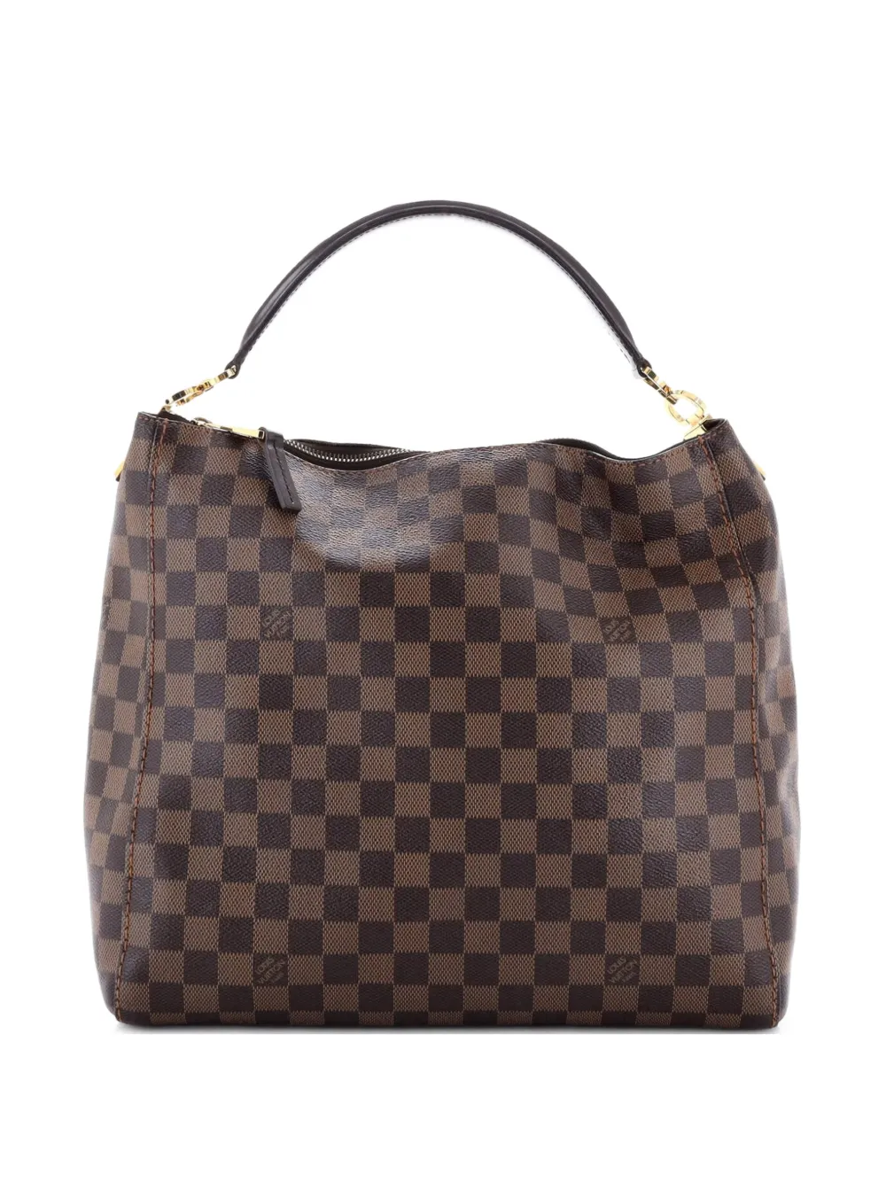 Louis Vuitton Pre-Owned Portobello Handbag Damier PM hobo bag - Marrone