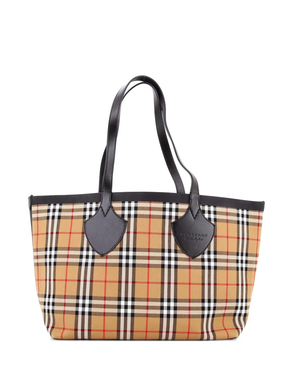 Burberry Pre-Owned Reversible Giant Vintage Check Canvas Large tote bag - Marrone