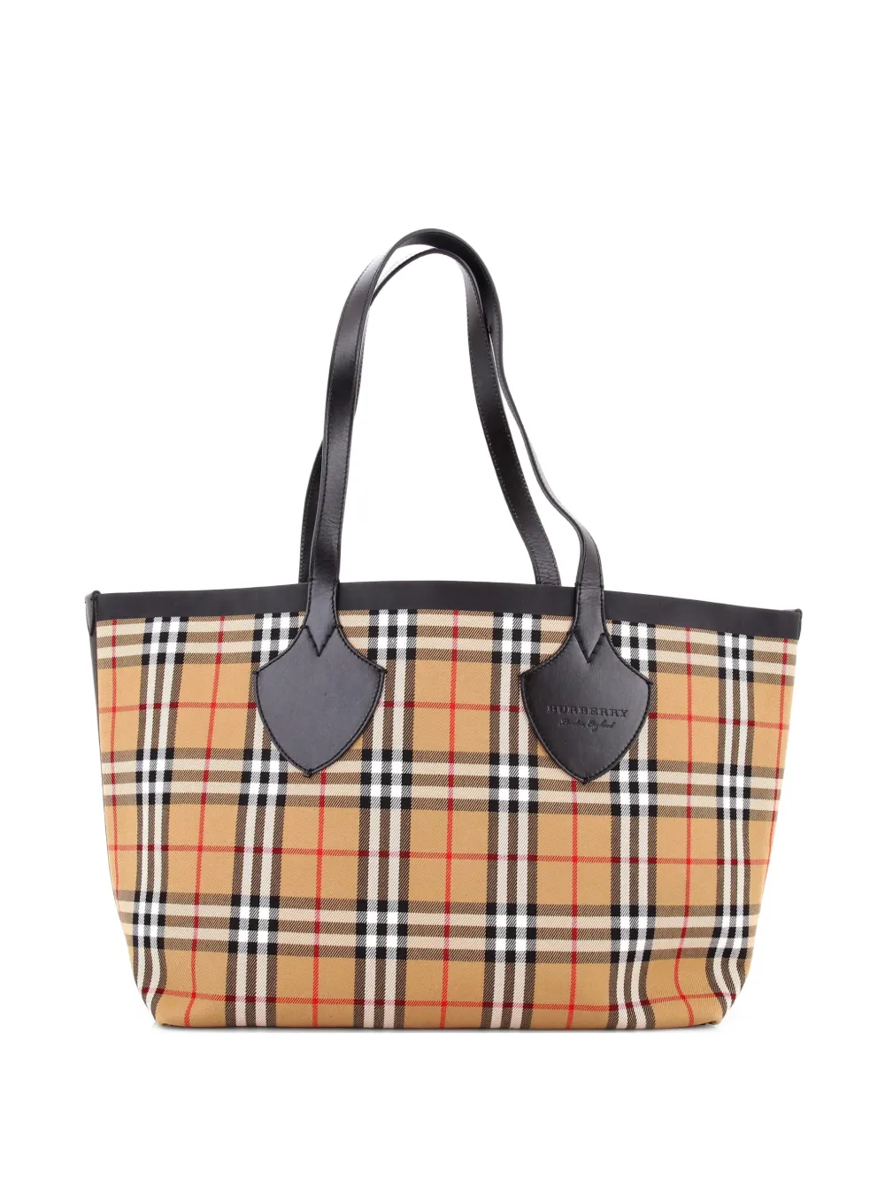 Burberry Pre-Owned Reversible Giant Vintage Check Canvas Large tote bag - Marrone