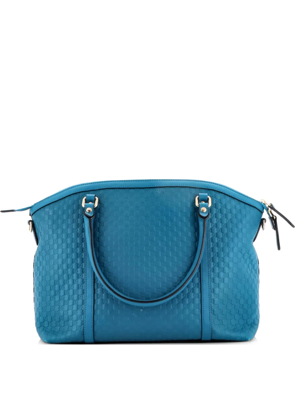 Gucci Pre-Owned Britt Convertible Dome Microguccissima Leather Medium satchel - Blu