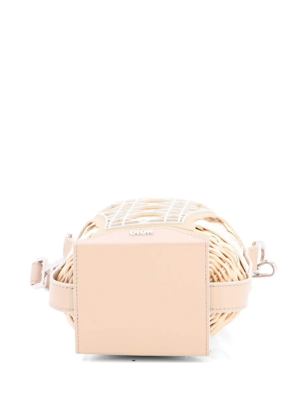 Sahara Basket Bag Wicker Raffia With Leather Bucket Bag