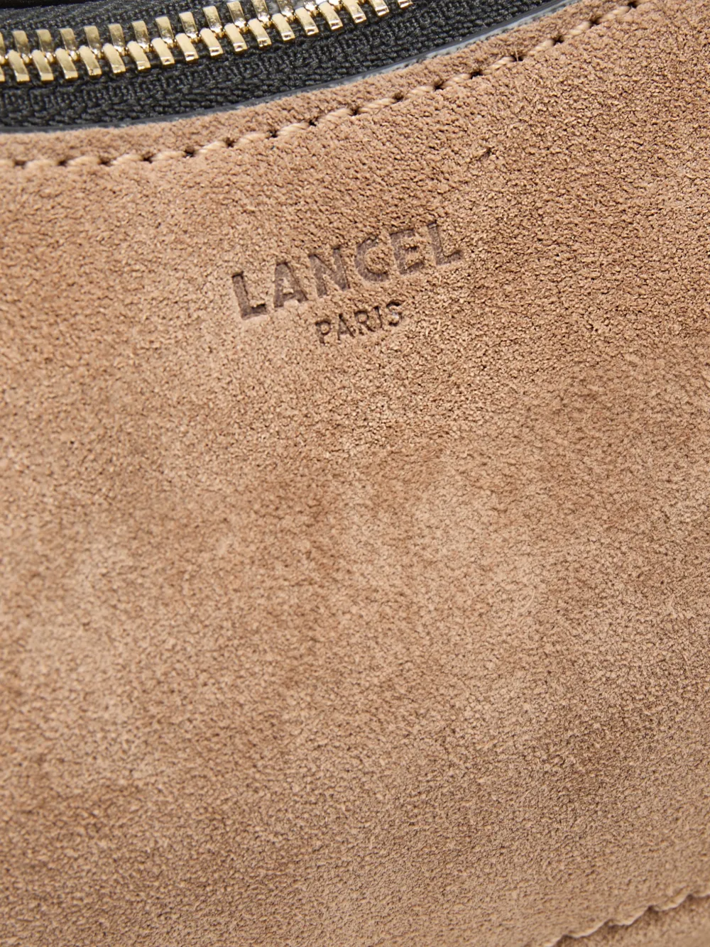 Lancel Croisette schoudertas met kettinghengsel Beige
