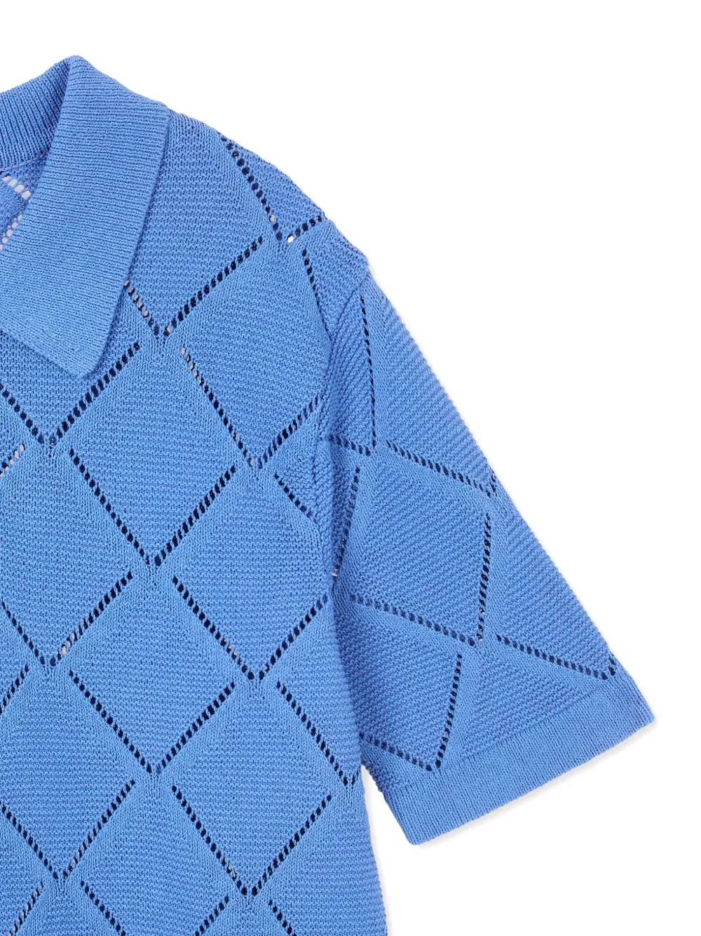 TOMBOY Gebreide top met diamant-jacquard Blauw