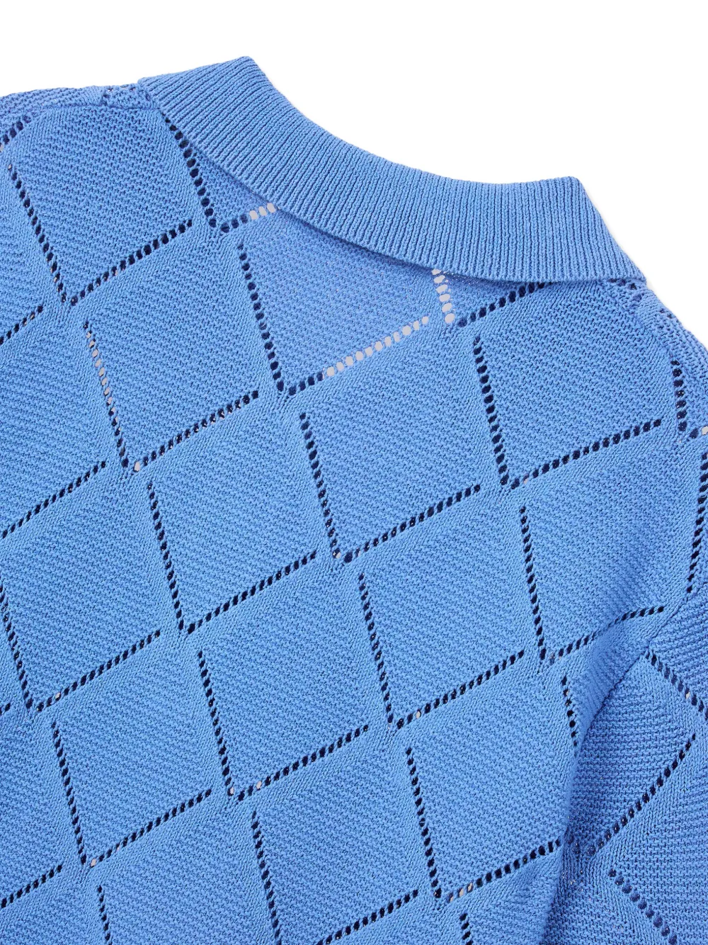 TOMBOY Gebreide top met diamant-jacquard Blauw