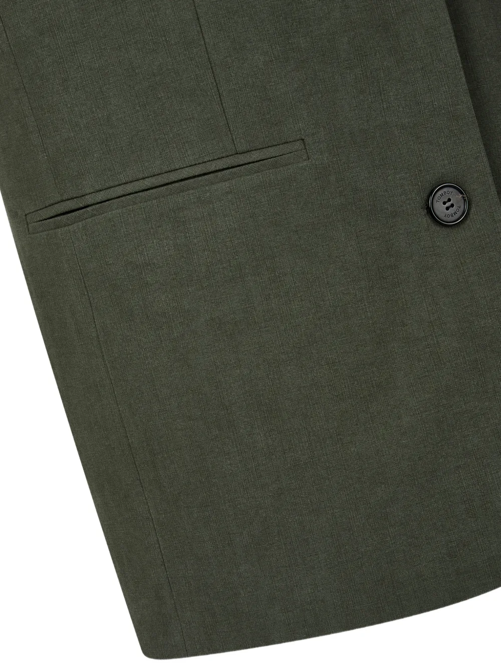 TOMBOY Blazer met enkele rij knopen Groen