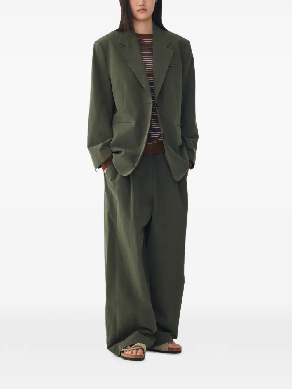  Tomboy Single-breasted Blazer - Green 