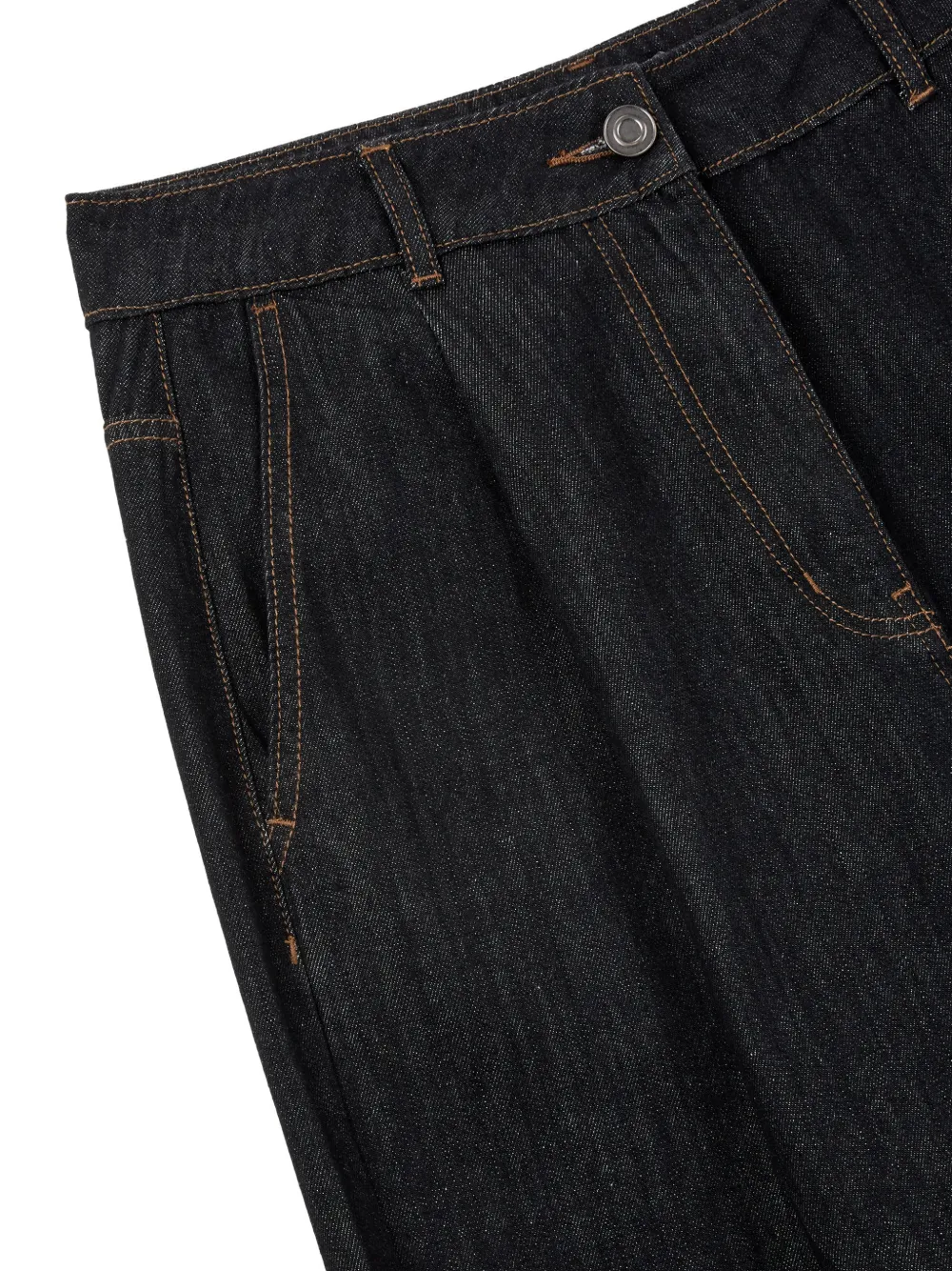 TOMBOY Tuck denim broek Zwart