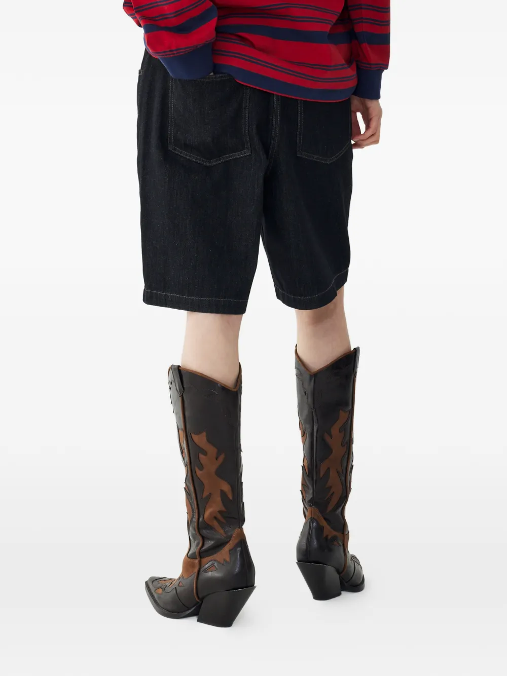  Tomboy Denim Shorts - Black 