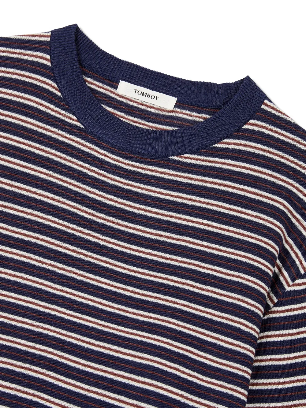 TOMBOY Gestreepte trui met ronde hals Blauw