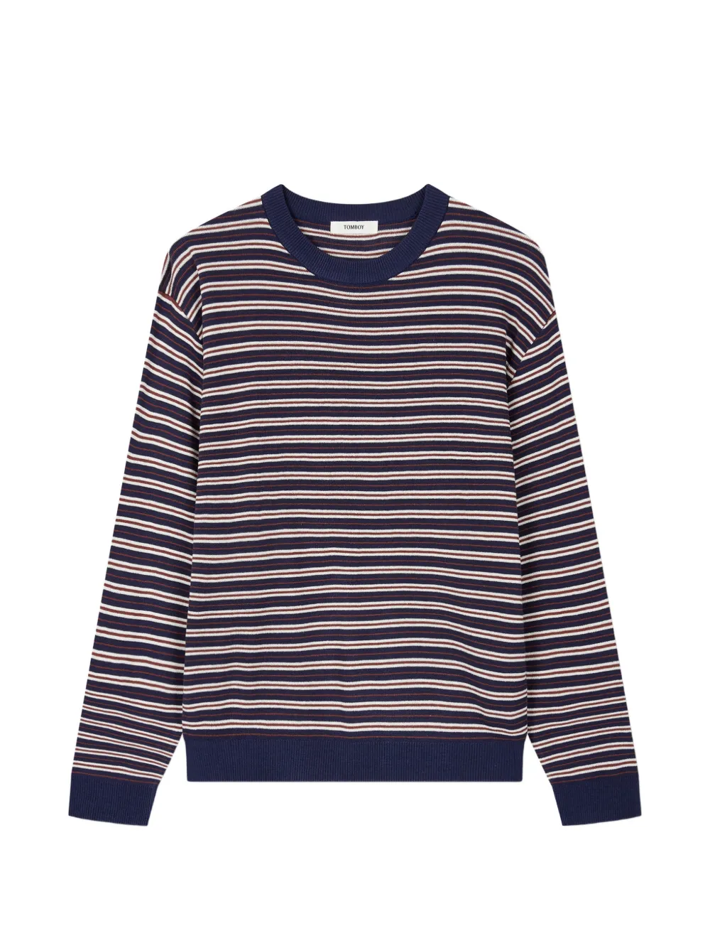 TOMBOY striped round-neck sweater - Blu